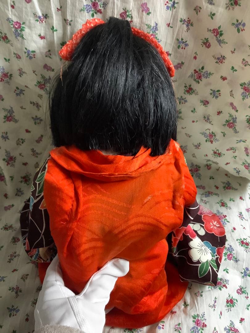 市松人形 少し難あり！新田英二作 約42cm？ 1992年作品