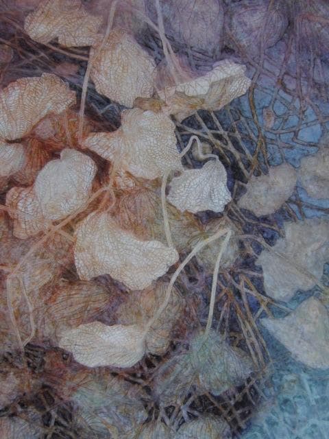 桝田隆一、【冬の蓮池】、希少な額装用画集より、状態良好、新品額装付、日本人画家