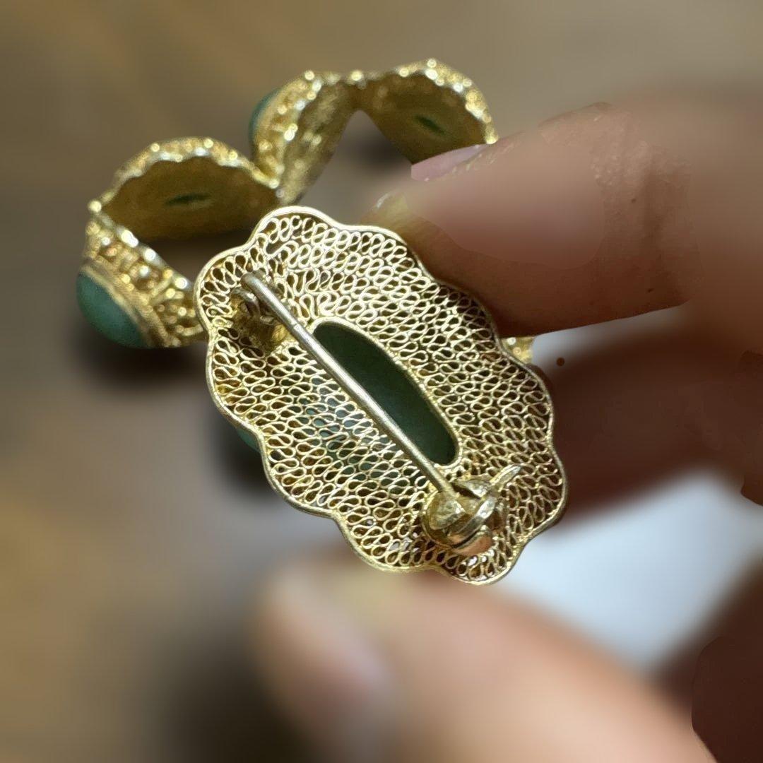 ヴィンテージスタイル ブローチ・コサージュセットシルバー925