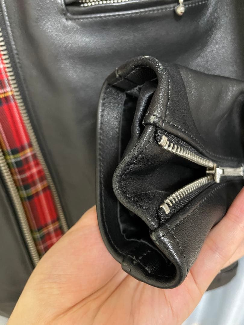 666 シングルライダースジャケット　スティアハイド　サイズ40