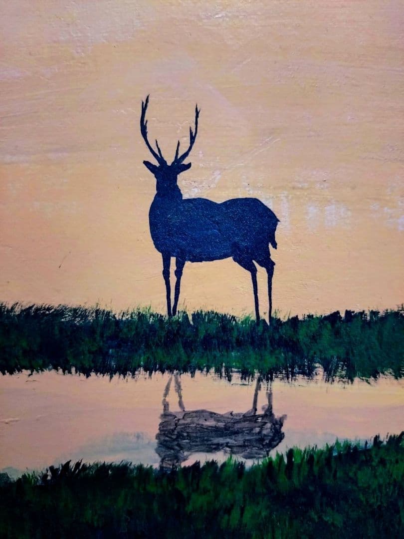 【F20号】千住博【曙光】手描き作品/表サイン・共シール/岩彩/油彩/額縁/額装