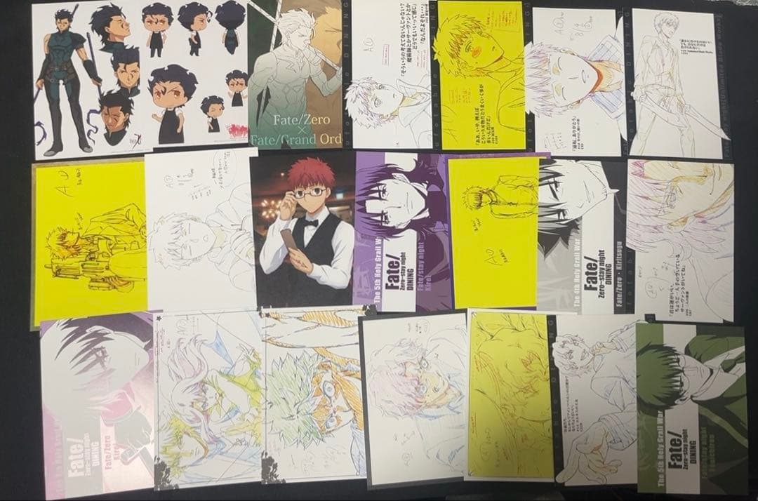 Fate DINING 缶バッジ　ポストカード等　遠坂凛　間桐桜　セイバー　多数
