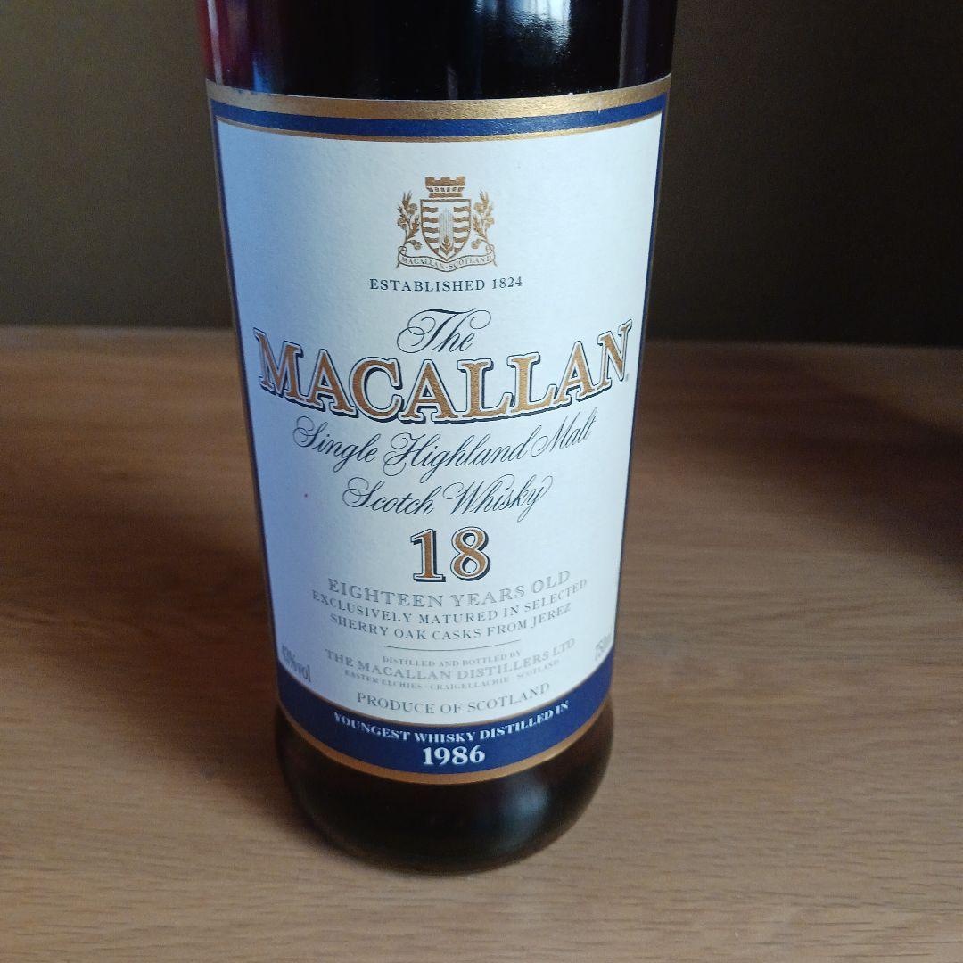 MACALLAN 18年 シングルモルトウイスキー 1986年