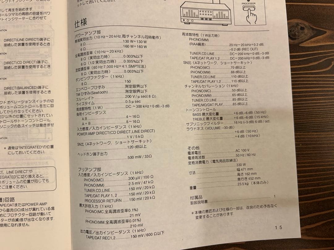 SANSUI AU-α707MRサンスイプリメインアンプ（ガリ有り）