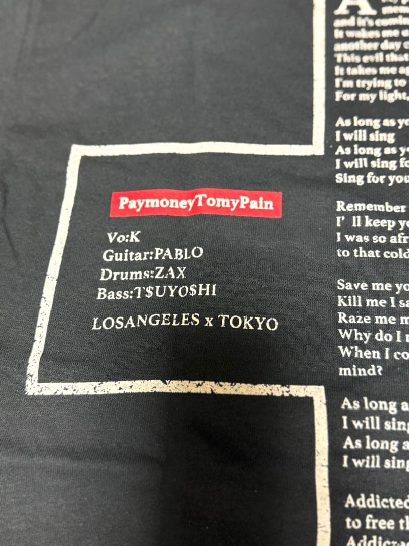 PTP PaymoneyTomyPain Tシャツ M