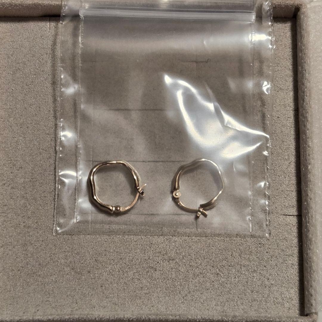 【美品】ete エテ フープピアス シルバー