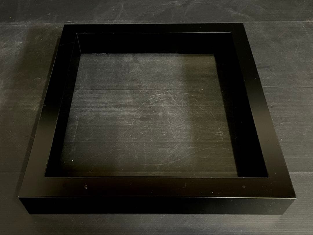 【美品】「祖」 真塗 炉縁 塗師 浄白 共箱 茶道具 (25E)