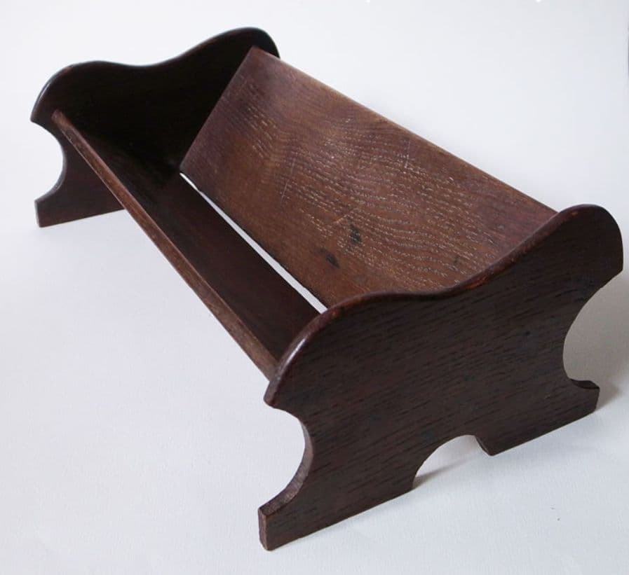 【聖墳墓教会の鐘楼から生まれたブックトラフ】イギリス アンティーク 本棚 本立て