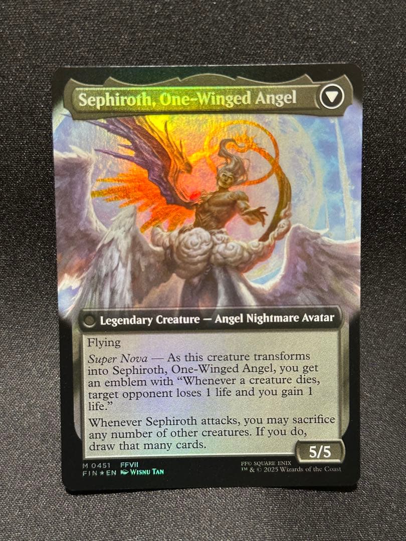 威名のソルジャー、セフィロス　拡張アート英語FOIL