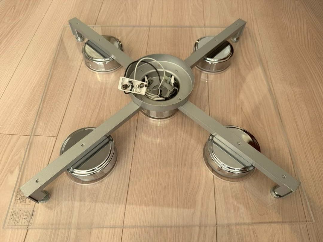 YAMAGIWA(ヤマギワ) P-FLAT シーリングライト クリア 5灯