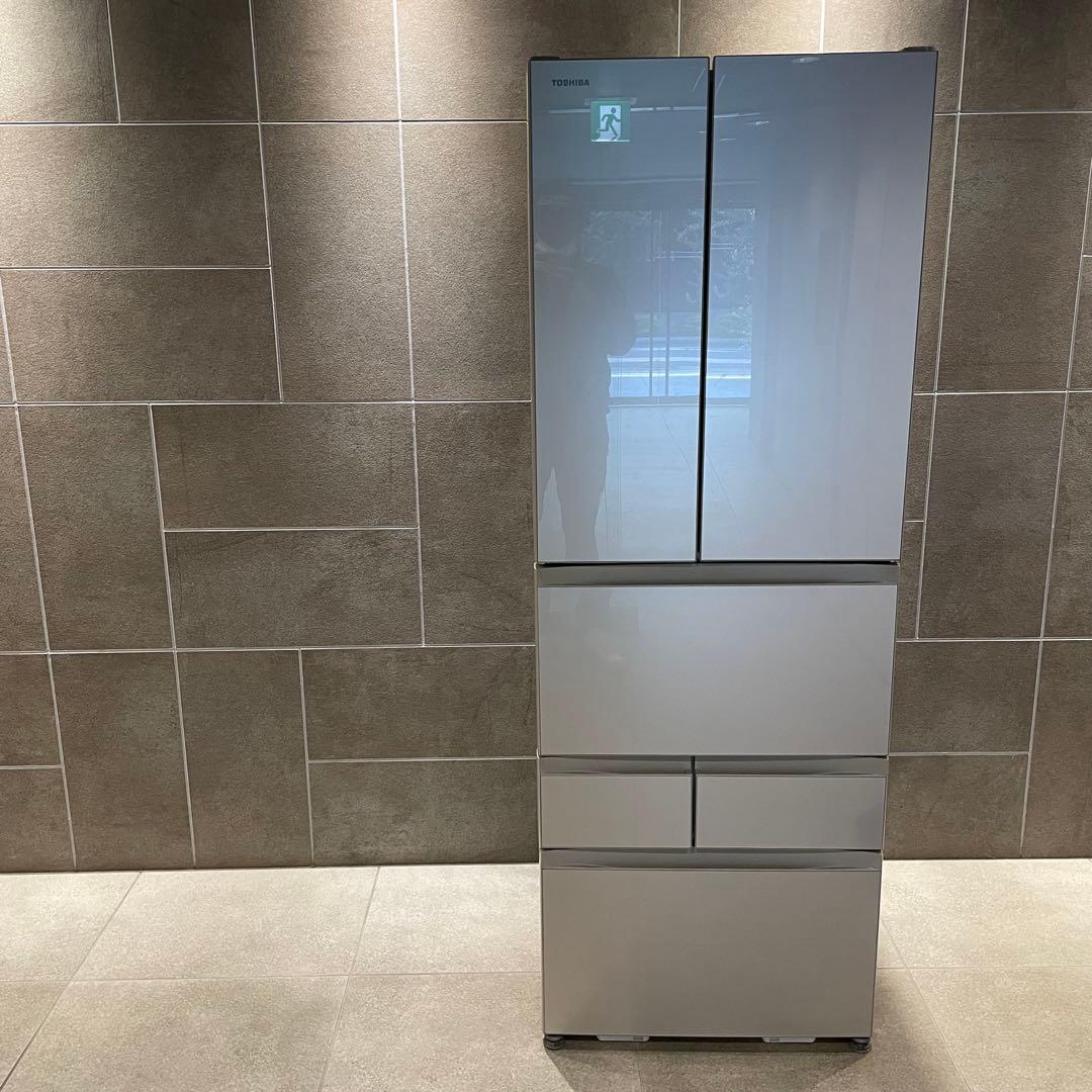 送料設置無料　大型冷蔵庫　TOSHIBA 6ドア　自動製氷機付