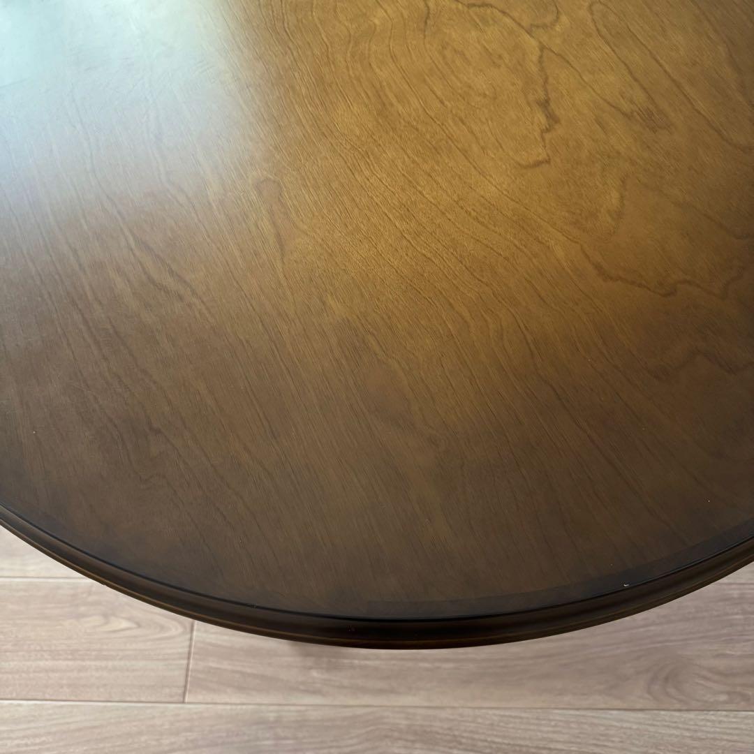 良品 飛騨産業 ダイニングテーブルのみ 丸テーブル キツツキ