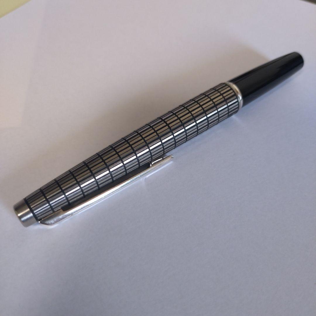 パイロット万年筆 エリート 蝕刻キャップ 18K-750〈F〉H877