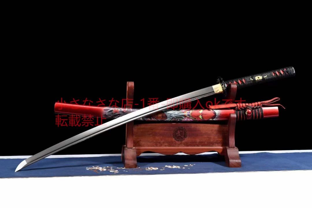 【赤鬼舞】中炭素鋼武士刀  古兵器 武具 刀装具 日本刀 模造刀 居合刀