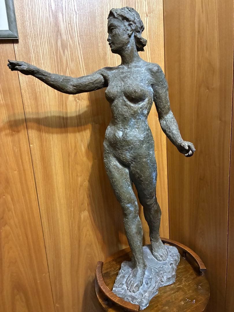 裸婦像　銅像　芸術　美術品　石田康夫　アンティーク　家具　彫刻　オブジェ