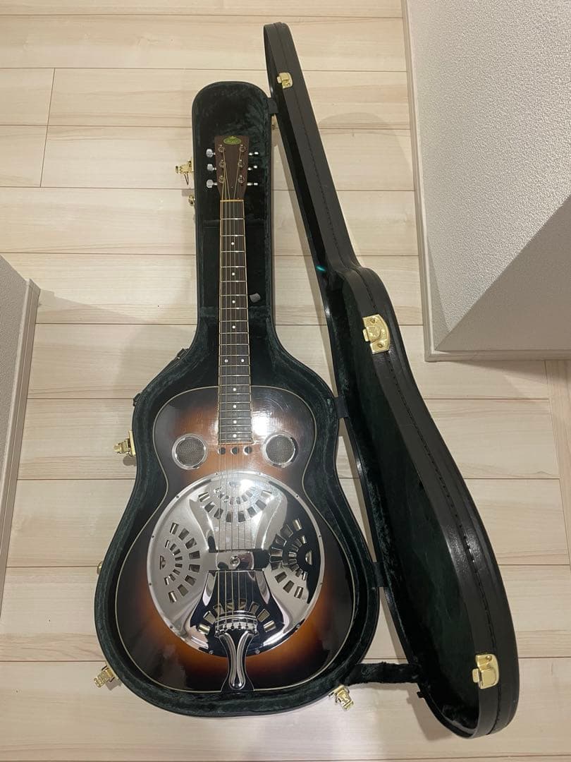 極美品　regal リゾネーターギター サンバースト ハードケース付き