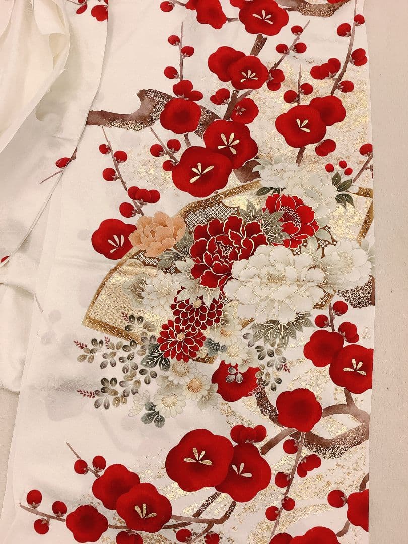 白地古典　上品な振袖フルセット