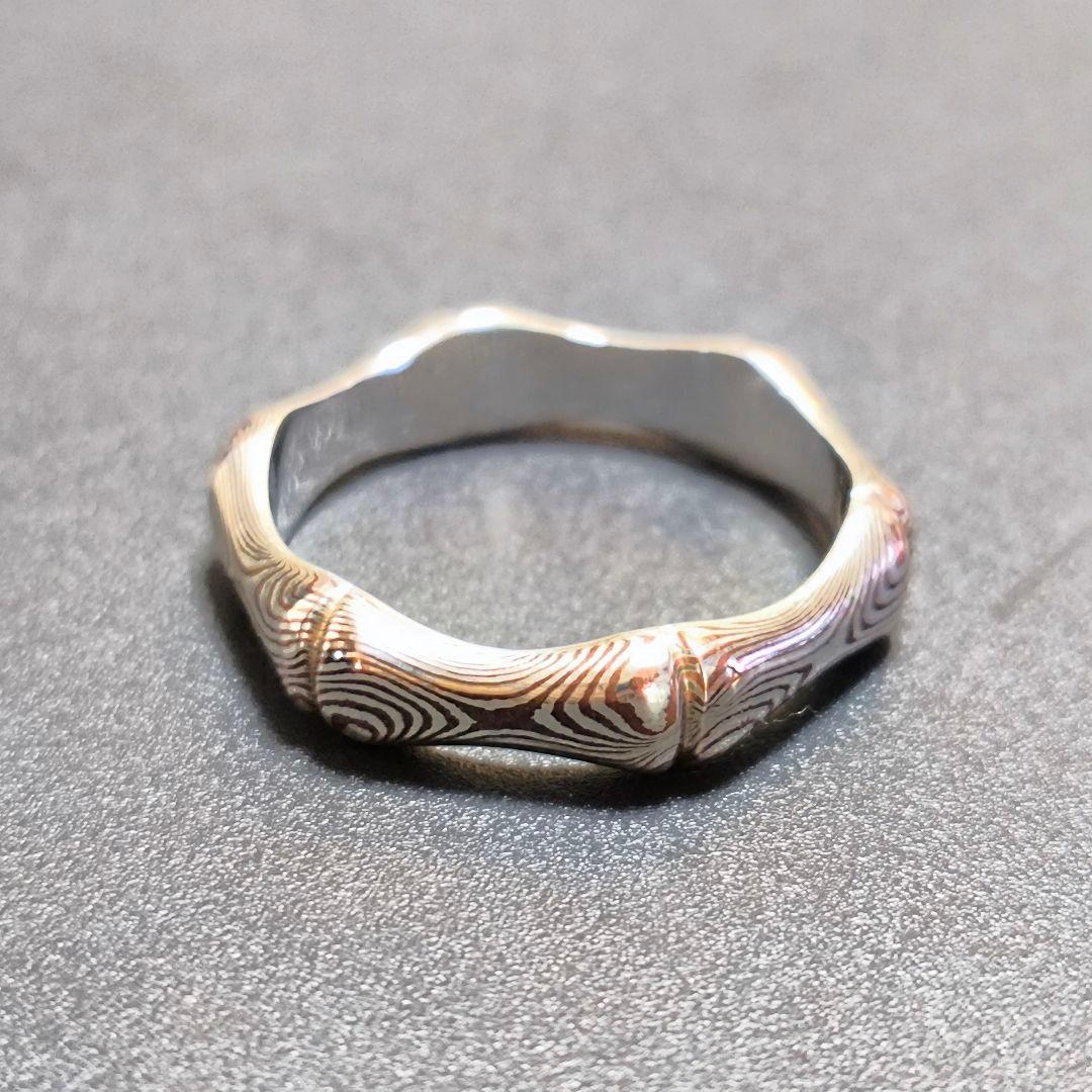 スーマンダックワ　木目金　指輪　リング　シルバー925　19号　アクセサリー