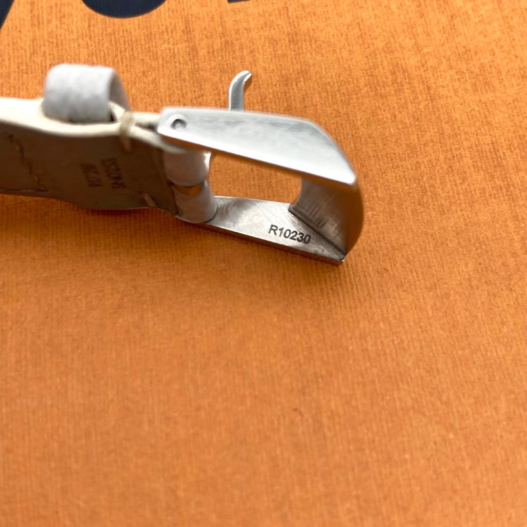 ルイヴィトン タンブール ベルト モノグラム ワンタッチ ホワイト グレー