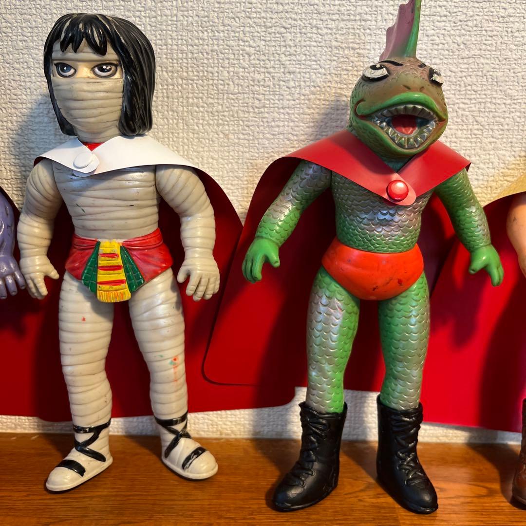 タイガーマスク　わるものレスラー　5体まとめて　中嶋製作所　手作りマント付き