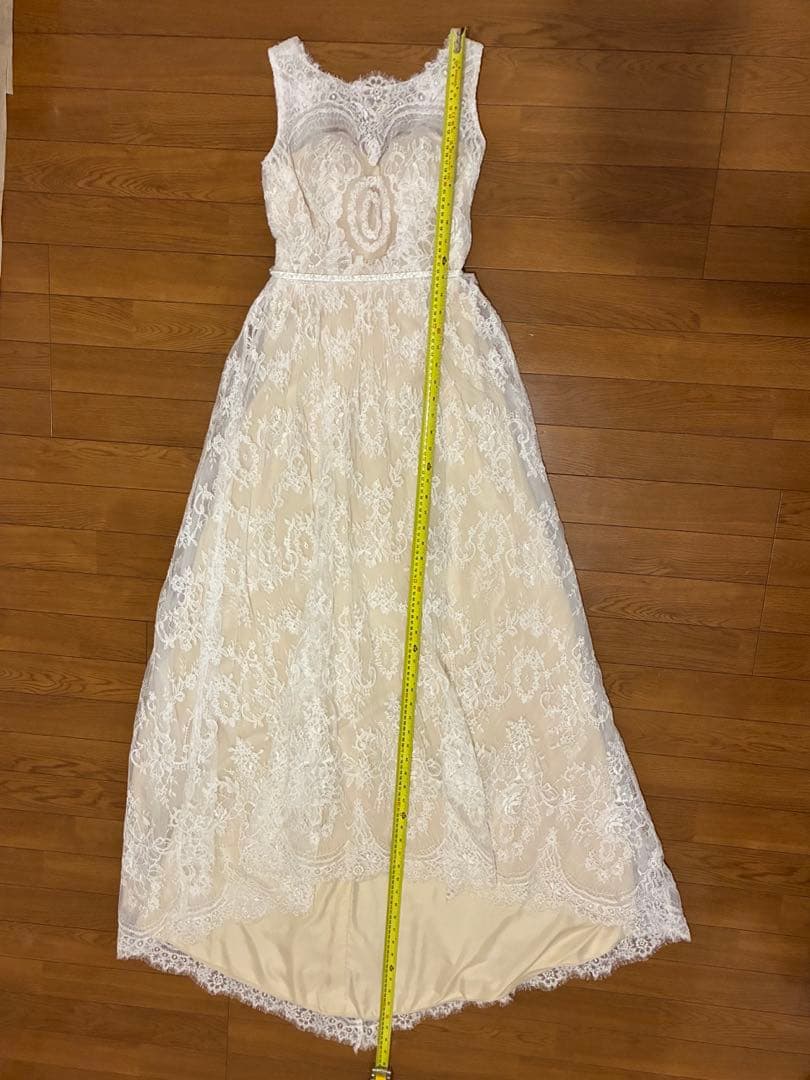 低身長向け ウェディングドレス　SOLALA レースエンパイアドレス