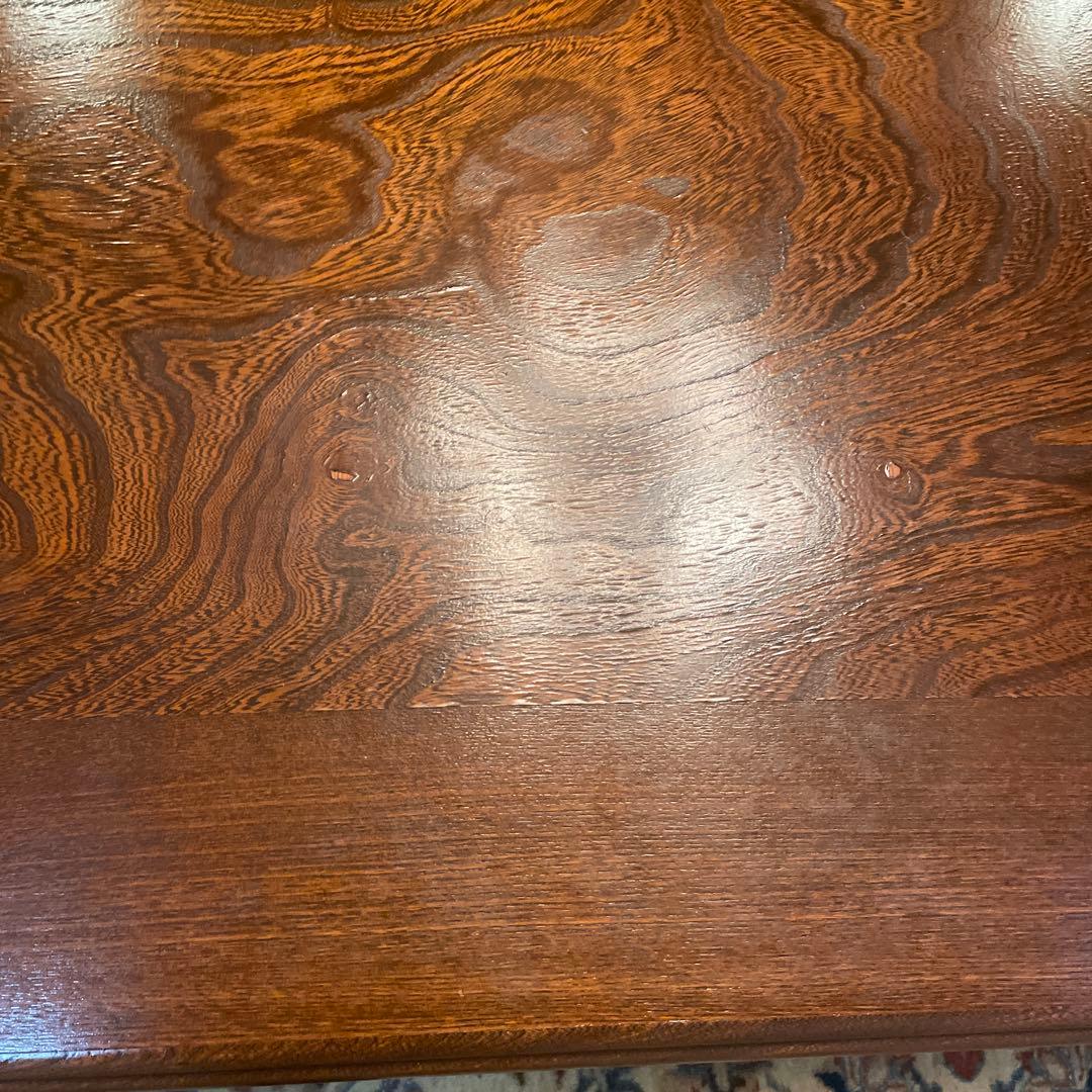 ほぼ配送料アンティーク木製ダークブラウン低テーブル