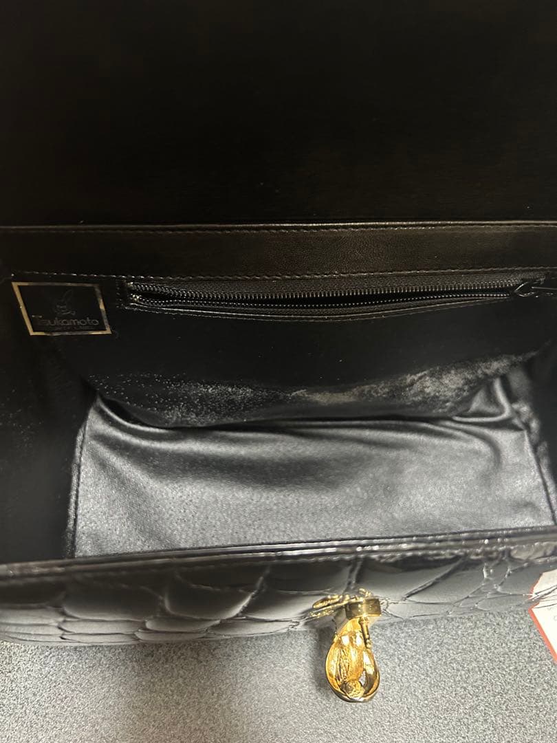 本日限り値下げ価格！クロコダイル　ワニ革　ハンドバッグ　JRA認定