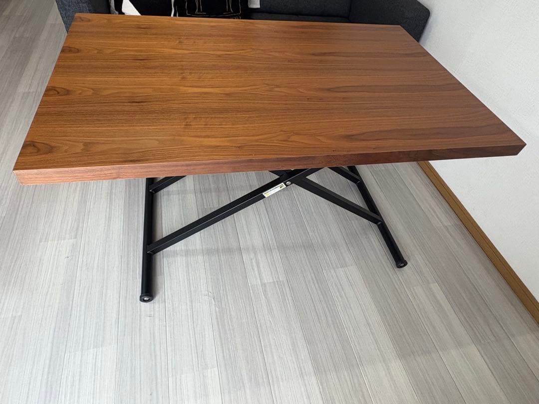 ニトリ 昇降ダイニングテーブル アクティブ ウォルナット　昇降　テーブル