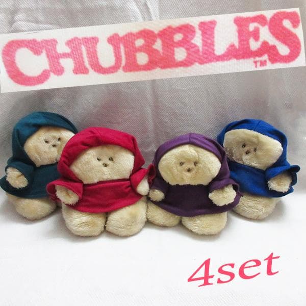 Farby好き　4体セット 80s チャブルス ヴィンテージぬいぐるみファービー