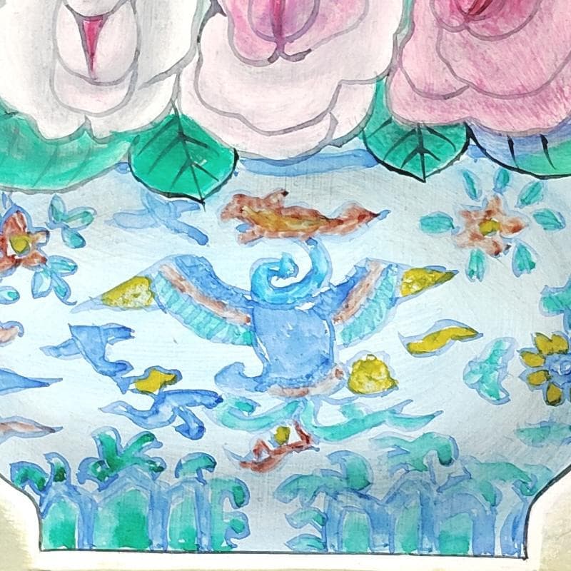 ☆ 今井ロジン ☆「 バラ 」油絵　SMサイズ　未使用額！