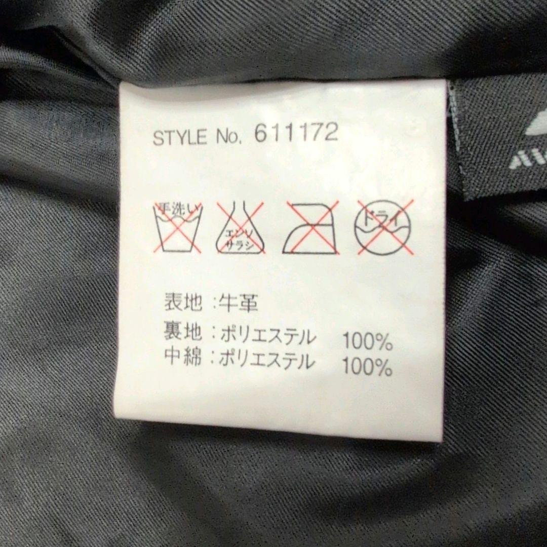 極美品✨️AVIREX レザージャケット フード付き 2way 牛革 ブラック
