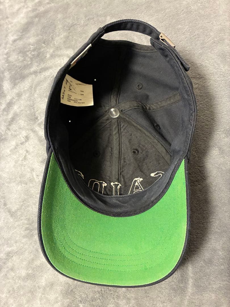 SAINT MICHAEL 6PANEL CAP LACERATING ブラック