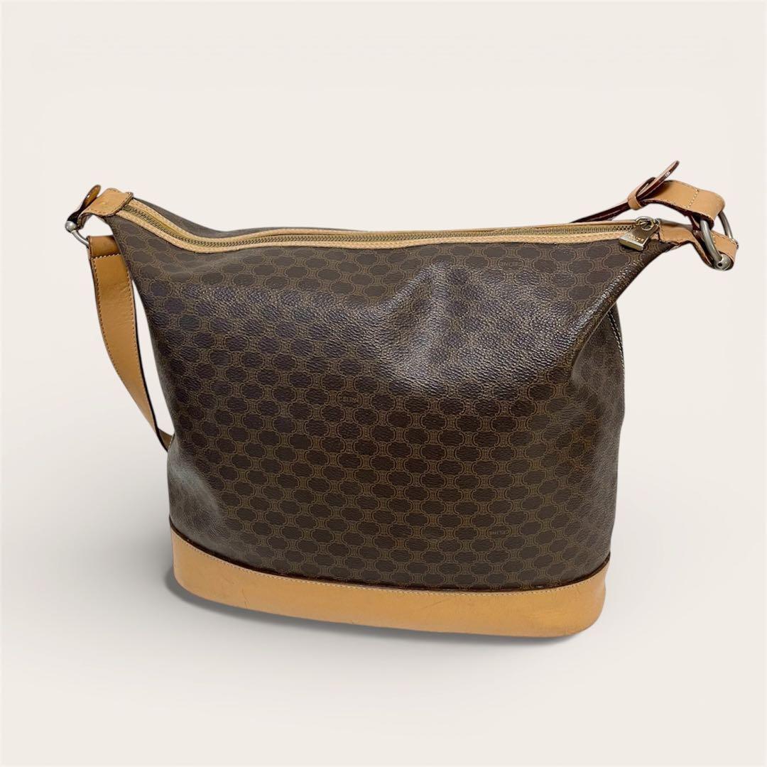 【人気】CELINE セリーヌ マカダム柄 ヴィンテージ ショルダーバッグ