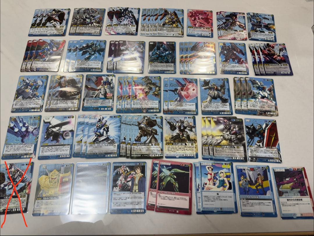 【瑠衣】旧ガンダムウォー赤青デッキ＆おまとめセット