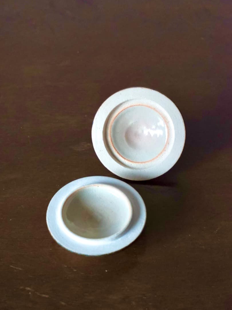 瑞豊窯　独楽　香合　蓋物　茶道具　箱付　古道具　時代物　美術品Q2251