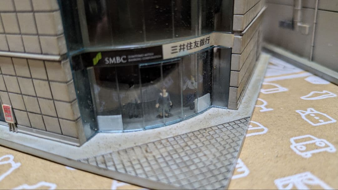 KATOストラクチャー完成品ブランドビル4個セット 各ビルフィギュア付き