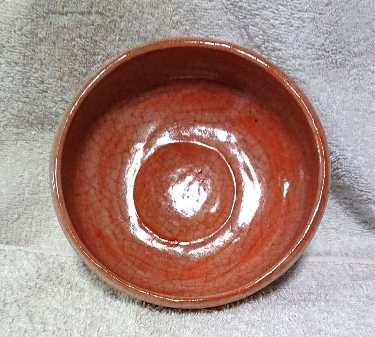 赤楽平茶碗 A435