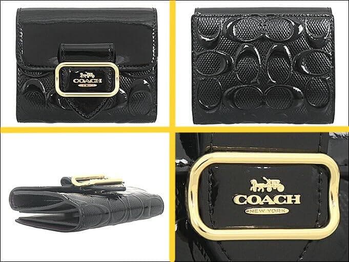 再入荷COACH コーチ クロスグレーン レザー モーガン スモール 二つ折財布