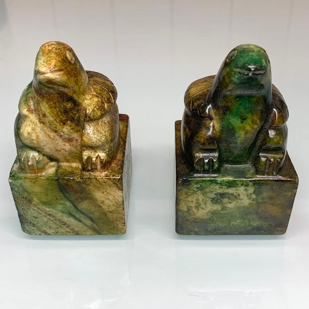 古代の印鑑　副葬品　印鑑　亀印　二重印鑑　アンティーク　2セット　骨董品