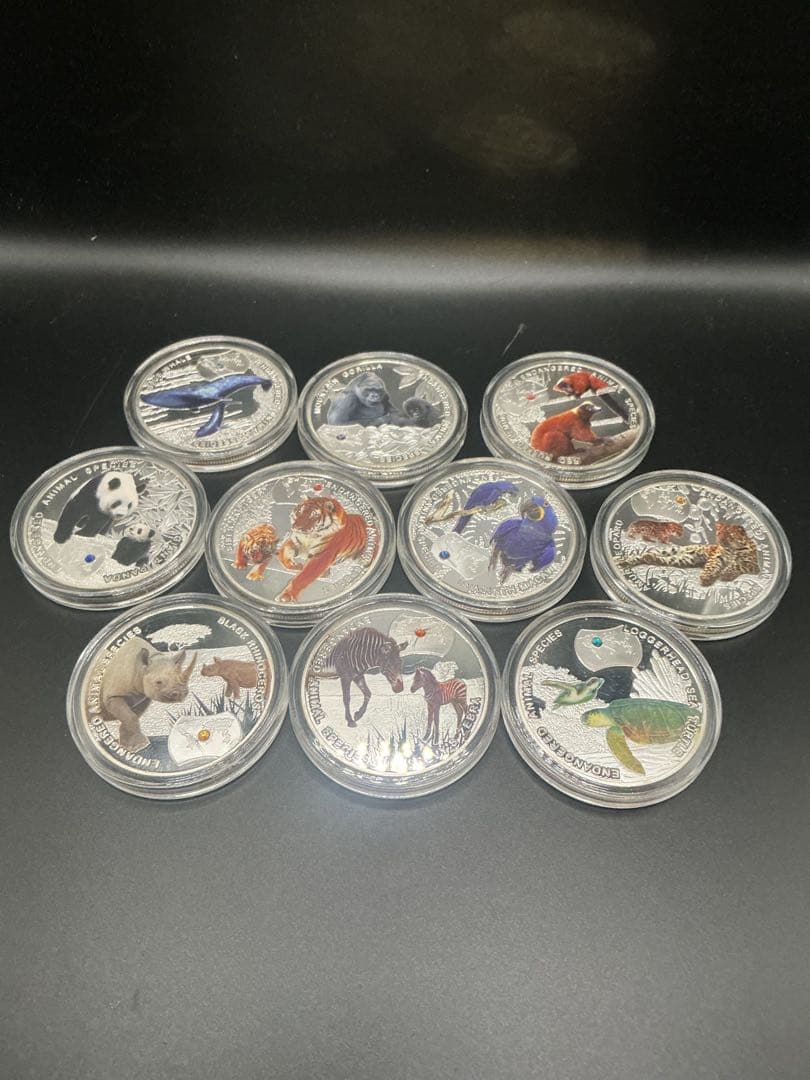 【値引き相談OK】2014ザンビア共和国　絶滅危惧種保護シリーズ　10点