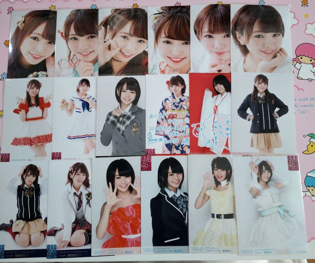 NMB48 ♡磯佳奈江♡ 生写真 缶バッジ まとめ売り