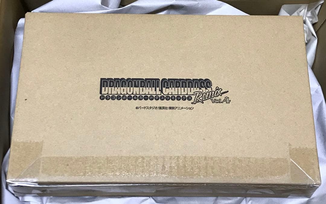 輸送箱未開封 ドラゴンボール カードダス リミックス Vol.4 新規カード6種