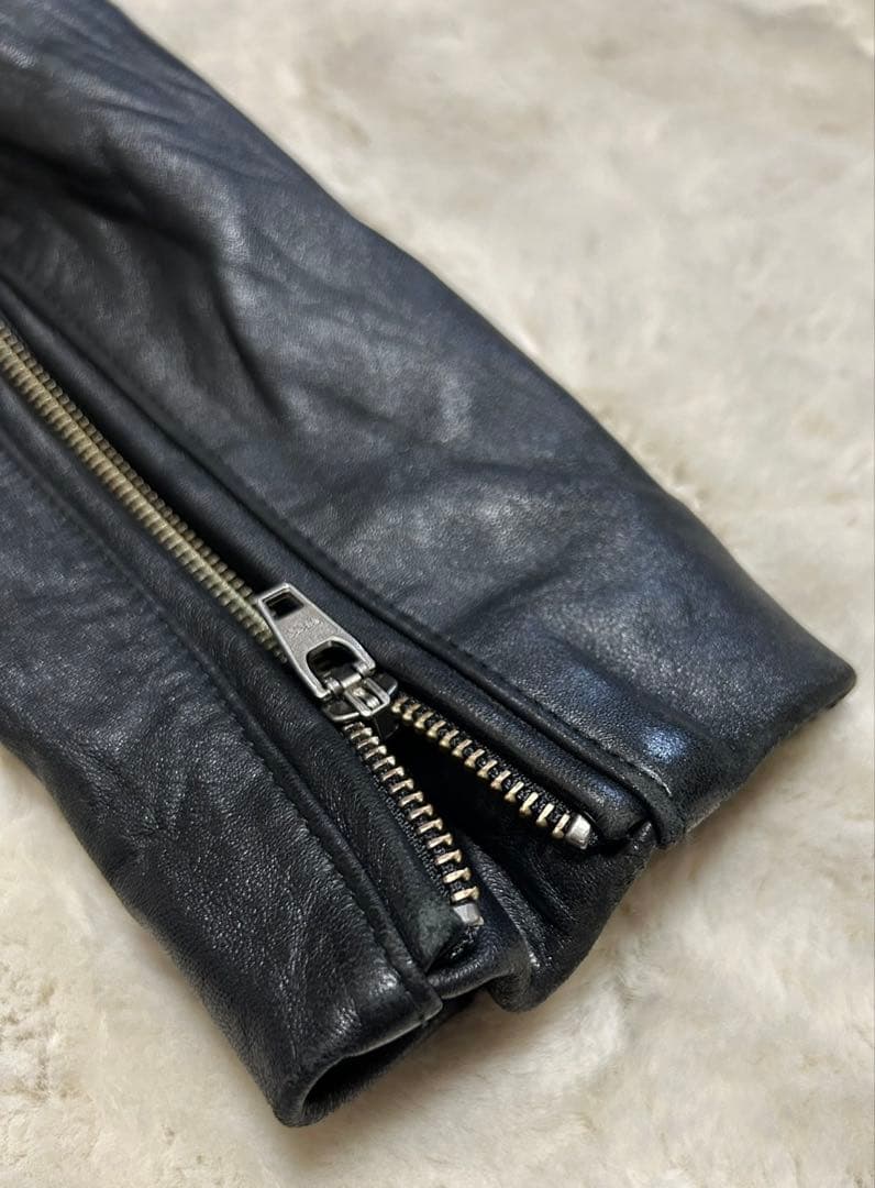 JACK ROSE/ジャックローズ/シングルライダースジャケット/size2/黒