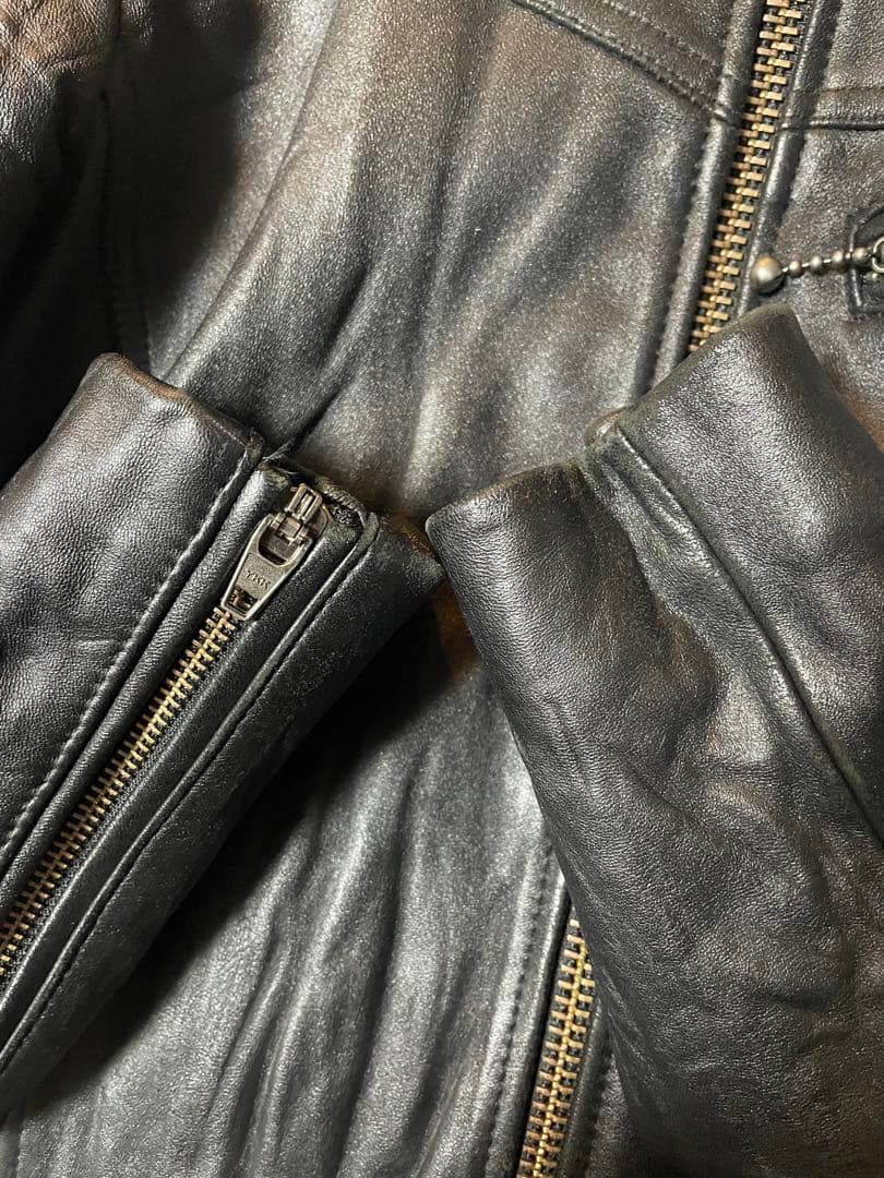 JACK ROSE/ジャックローズ/シングルライダースジャケット/size2/黒