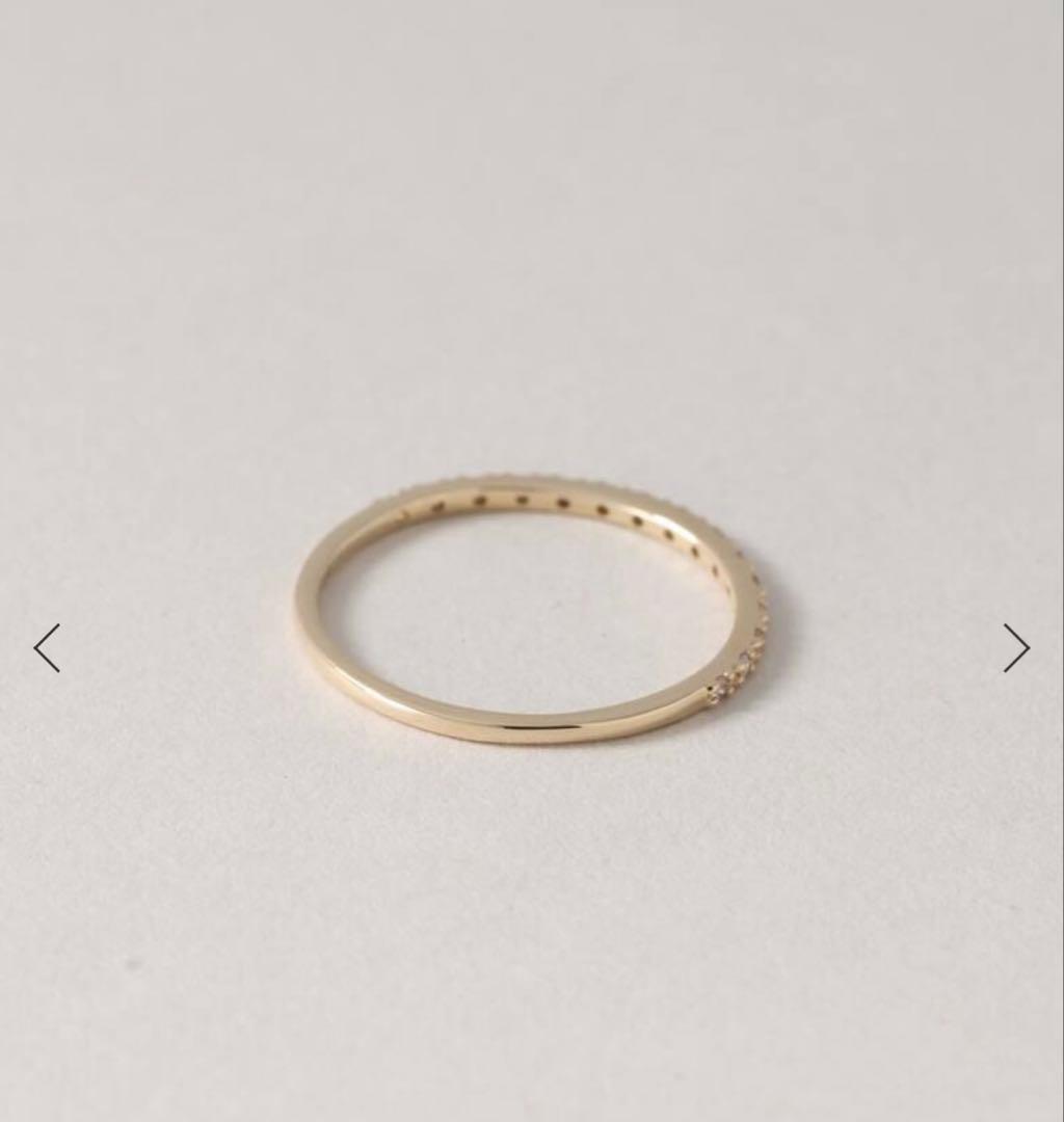 Lilas ダイヤハーフエタニティーリング K10 13号