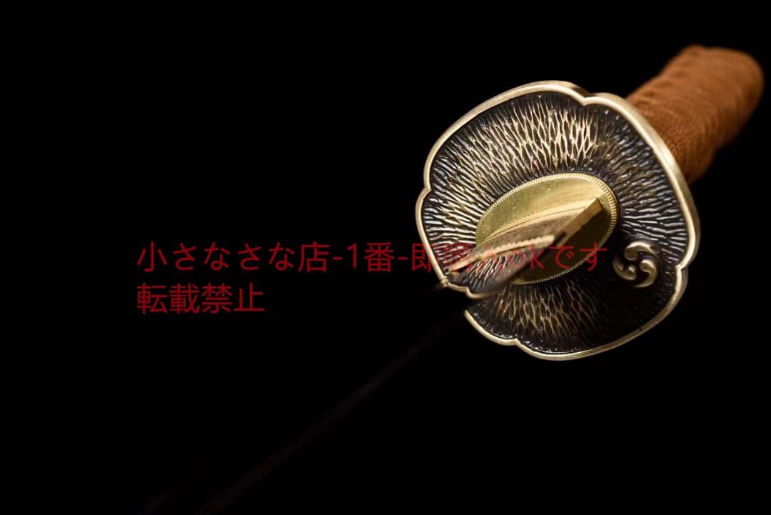 自錬シマウマ模様焼きブルー短刀【源石】 古兵器 武具 刀装具 日本刀 居合刀