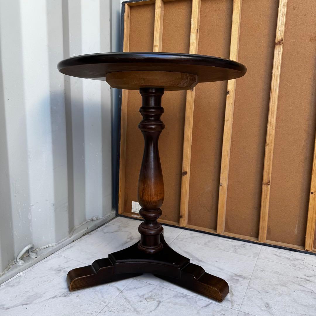 35 良品✨　HIDA 飛騨産業キツツキ ラウンド サイドテーブル ダイニング