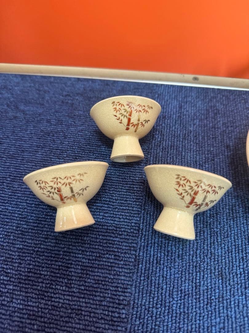 1977  薩摩焼　茶器セット　急須1客　湯呑3客