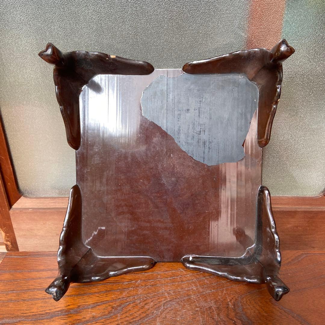 大名道具 金蒔絵花の図四ッ足盆三客 江戸時代