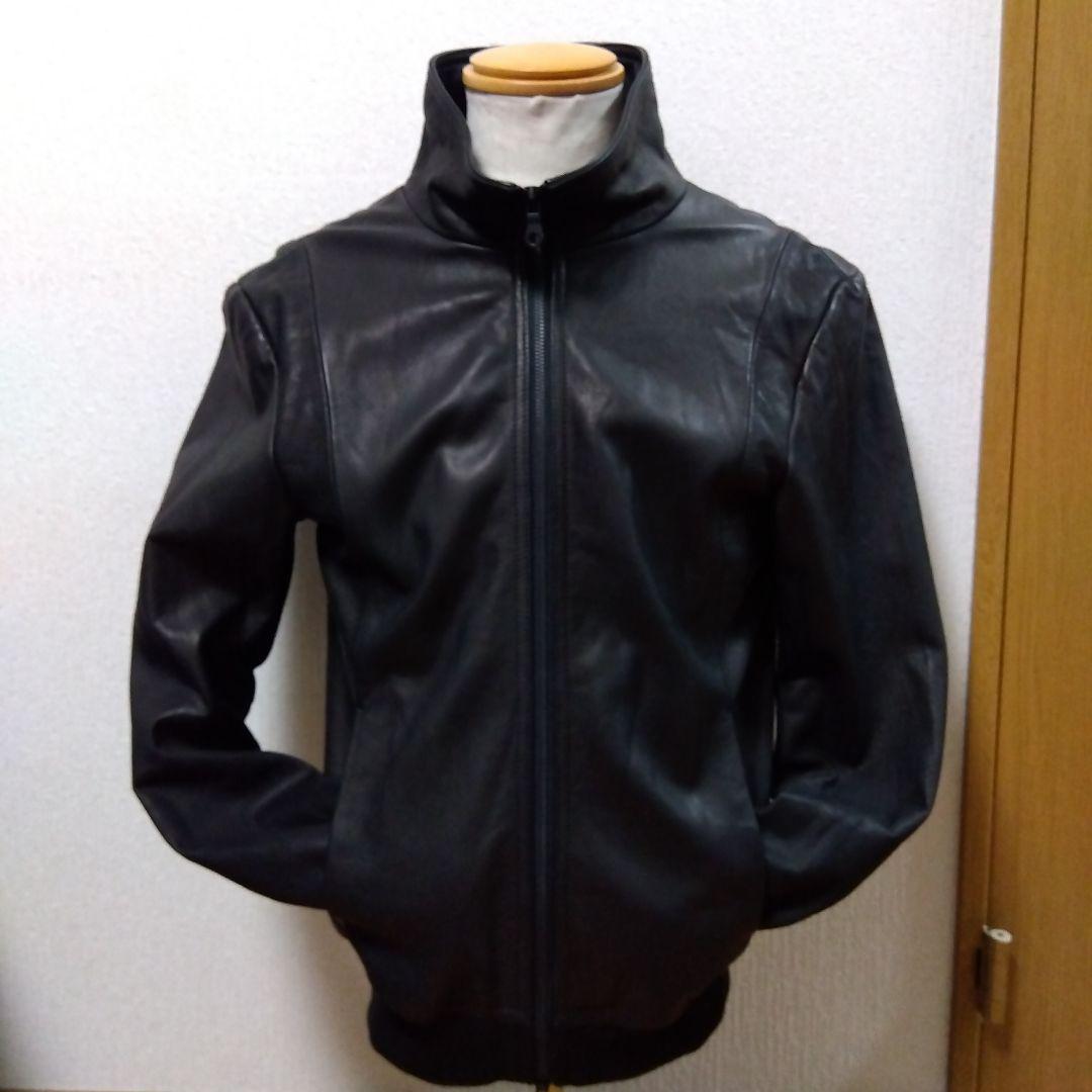 【極美品‼️】ブラックレザーシングルライダースジャケット